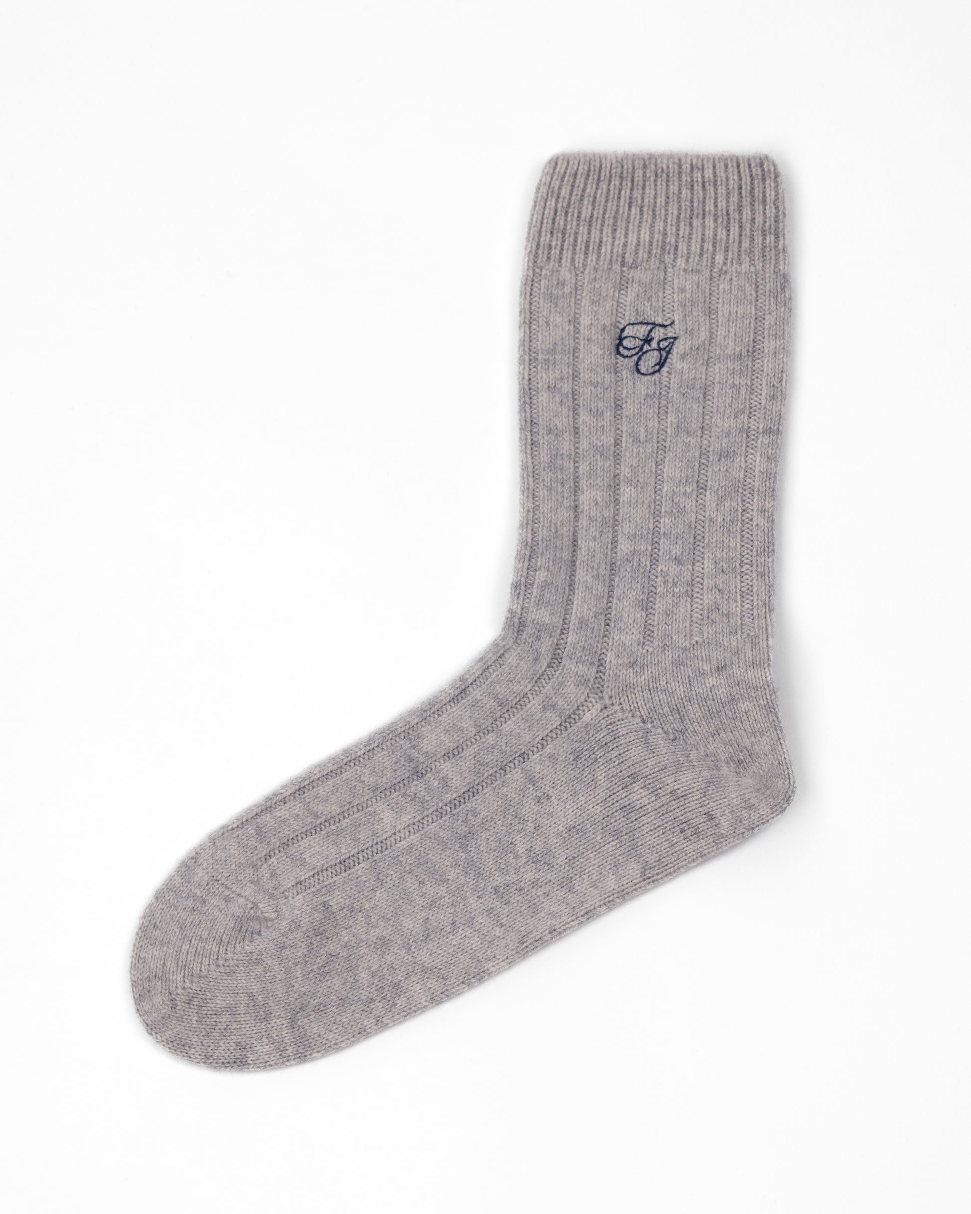 RIBBED CASHMERE SOCKS