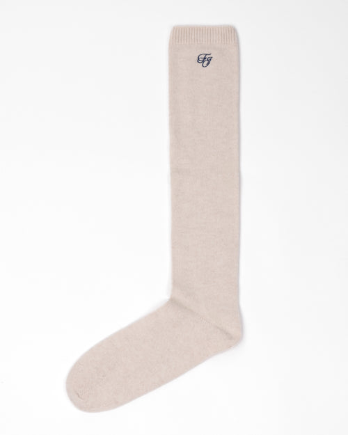 KNEE-HIGH CASHMERE SOCKS