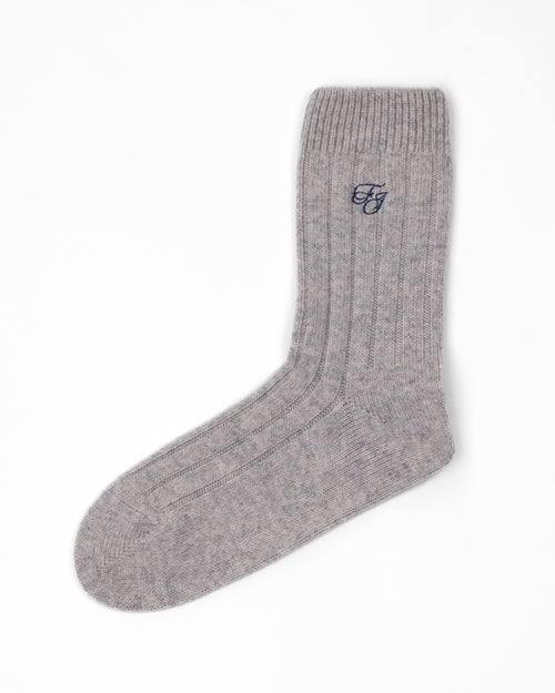 BRIDGET RIBBED CASHMERE SOCKS